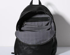 Genuine Leather Mens Cool Backpack Sling Bag Large Travel Bag Hiking Bag for Men