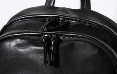 Genuine Leather Mens Cool Backpack Sling Bag Large Travel Bag Hiking Bag for Men
