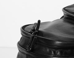Genuine Leather Mens Cool Backpack Sling Bag Large Travel Bag Hiking Bag for Men