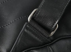 Genuine Leather Mens Cool Backpack Sling Bag Large Travel Bag Hiking Bag for Men