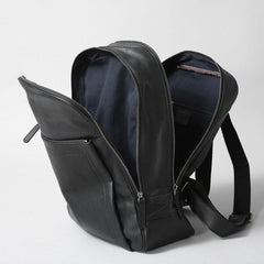 Genuine Leather Mens Cool Backpack Sling Bag Large Travel Bag Hiking Bag for Men