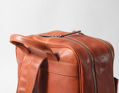 Genuine Leather Mens Cool Backpack Sling Bag Large Travel Bag Hiking Bag for Men
