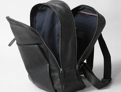 Genuine Leather Mens Cool Backpack Sling Bag Large Travel Bag Hiking Bag for Men