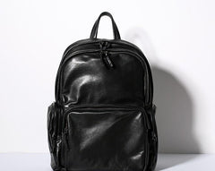 Genuine Leather Mens Cool Backpack Sling Bag Large Travel Bag Hiking Bag for Men