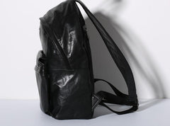 Genuine Leather Mens Cool Backpack Sling Bag Large Travel Bag Hiking Bag for Men