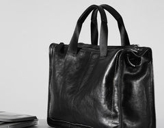 Genuine Leather Mens Cool Handbag Briefcase Shoulder Bag Work Bag Laptop Bag for Men