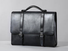 Genuine Leather Mens Cool Messenger Bag Large Briefcase Work Bag Business Bag Laptop Bag for men