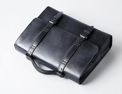 Genuine Leather Mens Cool Messenger Bag Large Briefcase Work Bag Business Bag Laptop Bag for men