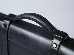 Genuine Leather Mens Cool Messenger Bag Large Briefcase Work Bag Business Bag Laptop Bag for men