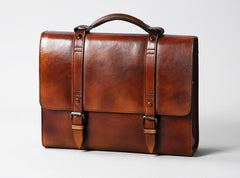 Genuine Leather Mens Cool Messenger Bag Large Briefcase Work Bag Business Bag Laptop Bag for men