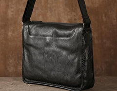 Genuine Leather Mens Cool Shoulder Bag Messenger Bag Chest Bag Bike Bag Cycling Bag for men - imessengerbags
