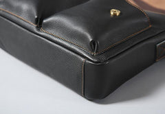 Genuine Leather Mens Cool Shoulder Bag Messenger Bag Chest Bag Bike Bag Cycling Bag for men
