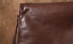 Genuine Leather Mens Cool Shoulder Bag Messenger Bag Chest Bag Bike Bag Cycling Bag for men - imessengerbags