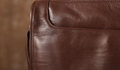 Genuine Leather Mens Cool Shoulder Bag Messenger Bag Chest Bag Bike Bag Cycling Bag for men - imessengerbags
