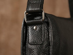 Genuine Leather Mens Cool Shoulder Bag Messenger Bag Chest Bag Bike Bag Cycling Bag for men - imessengerbags