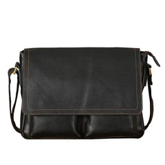 Genuine Leather Mens Cool Shoulder Bag Messenger Bag Chest Bag Bike Bag Cycling Bag for men