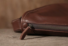Genuine Leather Mens Cool Shoulder Bag Messenger Bag Chest Bag Bike Bag Cycling Bag for men - imessengerbags