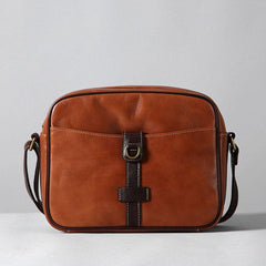 Genuine Leather Mens Cool Shoulder Bag Messenger Bag Chest Bag Bike Bag Cycling Bag for men