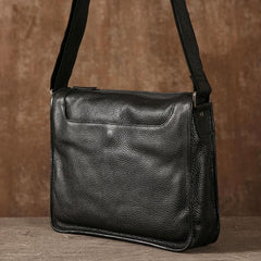 Genuine Leather Mens Cool Shoulder Bag Messenger Bag Chest Bag Bike Bag Cycling Bag for men - imessengerbags