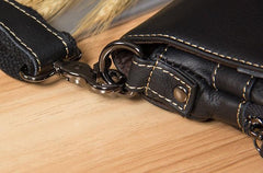 Genuine Leather Mens Cool Small Shoulder Bag Purse Messenger Bag Crossbody Bag for Men - imessengerbags