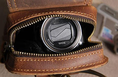 Leather Belt Pouch Mens Small Cases Waist Bag Hip Pack Belt Bag Fanny Pack Bumbag for Men - imessengerbags