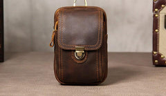 Leather Belt Pouch Mens Small Cases Waist Bag Hip Pack Belt Bag Fanny Pack Bumbag for Men - imessengerbags