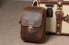 Leather Belt Pouch Mens Small Cases Waist Bag Hip Pack Belt Bag Fanny Pack Bumbag for Men - imessengerbags