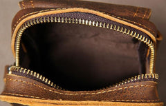 Leather Belt Pouch Mens Small Cases Waist Bag Hip Pack Belt Bag Fanny Pack Bumbag for Men - imessengerbags