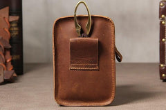 Leather Belt Pouch Mens Small Cases Waist Bag Hip Pack Belt Bag Fanny Pack Bumbag for Men - imessengerbags
