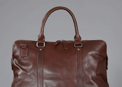 Genuine Leather Mens Travel Bag Cool Messenger Bag Shoulder Bag Handbag Weekender Bag for Men