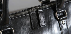 Genuine Leather Mens Travel Bag Cool Messenger Bag Shoulder Bag Handbag Weekender Bag for Men - imessengerbags