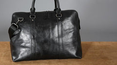 Genuine Leather Mens Travel Bag Cool Messenger Bag Shoulder Bag Handbag Weekender Bag for Men - imessengerbags