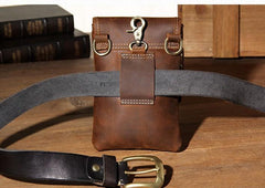 Leather Belt Pouch Mens Small Cases Waist Bag Hip Pack Belt Bag Fanny Pack Bumbag for Men