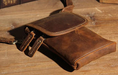Leather Belt Pouch Mens Small Cases Waist Bag Hip Pack Belt Bag Fanny Pack Bumbag for Men
