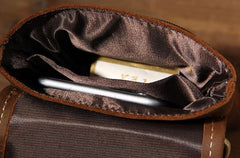 Leather Belt Pouch Mens Small Cases Waist Bag Hip Pack Belt Bag Fanny Pack Bumbag for Men