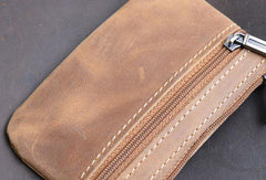 Genuine Leather Mens Wallet Cool Short Card Coin Holder Wallet Purse for Mens - imessengerbags