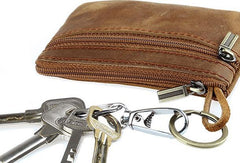 Genuine Leather Mens Wallet Cool Short Card Coin Holder Wallet Purse for Mens - imessengerbags