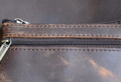 Genuine Leather Mens Wallet Cool Short Card Coin Holder Wallet Purse for Mens - imessengerbags