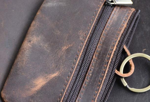 Genuine Leather Mens Wallet Cool Short Card Coin Holder Wallet Purse for Mens - imessengerbags