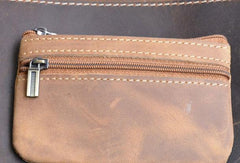 Genuine Leather Mens Wallet Cool Short Card Coin Holder Wallet Purse for Mens - imessengerbags