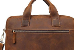 VINTAGE LEATHER MENS LARGE BRIEFCASES BUSINESS BRIEFCASEs COOL SHOULDER BAG HANDBAGS FOR MEN - imessengerbags