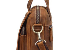 VINTAGE LEATHER MENS LARGE BRIEFCASES BUSINESS BRIEFCASEs COOL SHOULDER BAG HANDBAGS FOR MEN - imessengerbags
