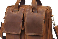 VINTAGE LEATHER MENS LARGE BRIEFCASES BUSINESS BRIEFCASEs COOL SHOULDER BAG HANDBAGS FOR MEN - imessengerbags