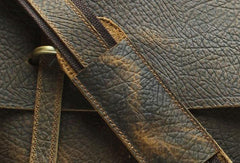 Vintage Mens Leather Briefcase Business Briefcase Work Bag Shoulder Bag For Men - imessengerbags