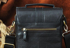 Cool Mens Leather Small Messenger Bag Vintage CrossBody Bag Handbag Shoulder Bag For Men - imessengerbags