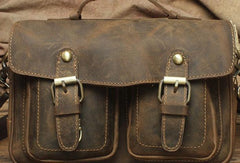 Vintage Mens Leather Camera Bag Small Messenger Bag Cross Body Bag For Men - imessengerbags