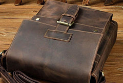 Cool Leather Small Messenger Bags Vintage CrossBody Bag Shoulder Bag For Men