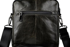 Cool Mens Leather Small Messenger Bag Vintage CrossBody Bag Handbags Shoulder Bag For Men