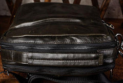 Cool Mens Leather Small Messenger Bag Vintage CrossBody Bag Handbags Shoulder Bag For Men