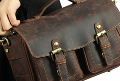 Vintage Mens Leather Camera Bag Small Messenger Bag Cross Body Bag For Men